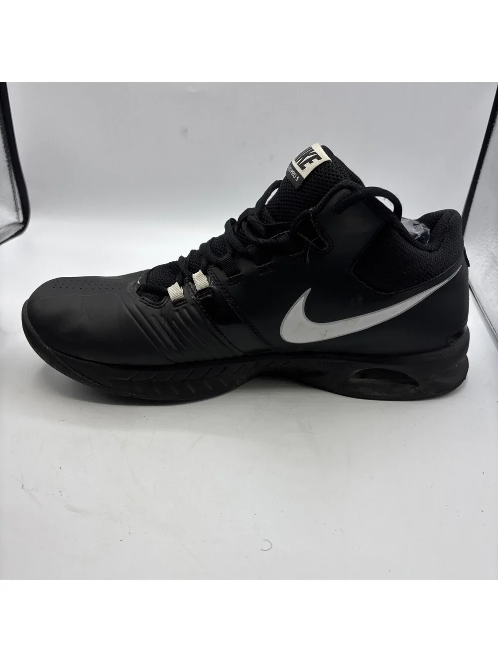 Nike Air Visi Pro 5 Basketball Shoe Men's Size 12 Black Athletic 653656-001